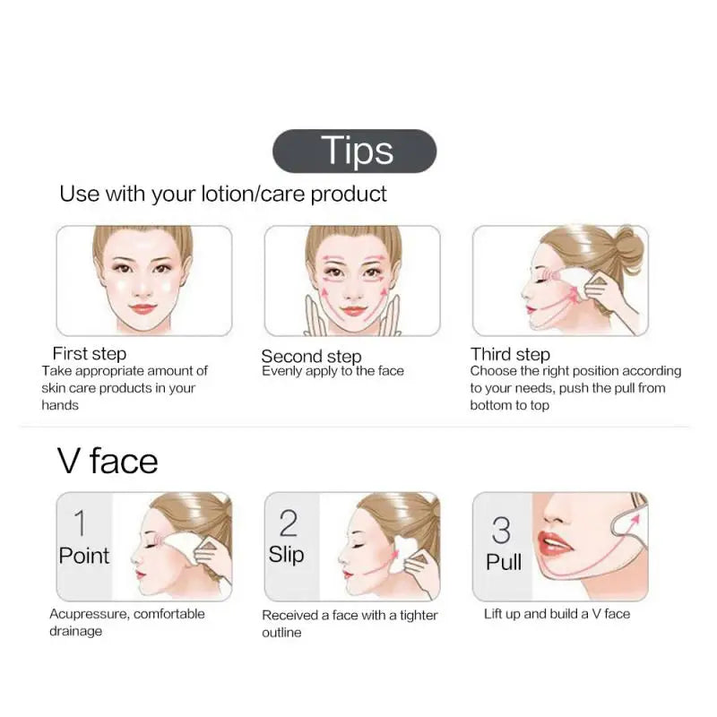 Rose Quartz Gua Sha Facial Tool