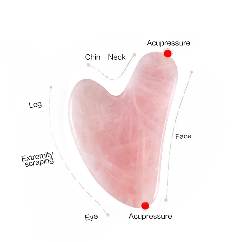 Rose Quartz Gua Sha Facial Tool